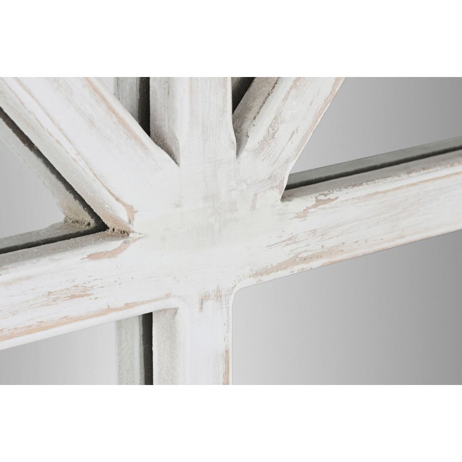 Vgspejl Home ESPRIT Hvid Gran Spejl Neoklassisk Vindue 150 x 3,5 x 186 cm #9