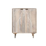 Flaskereol Home ESPRIT Hvid Mangotr 84 x 41 x 108 cm #1