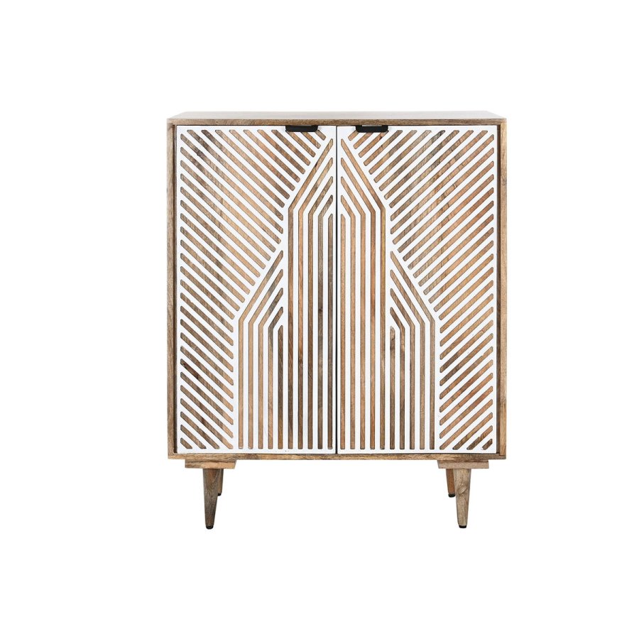 Flaskereol Home ESPRIT Hvid Mangotr 84 x 41 x 108 cm #1