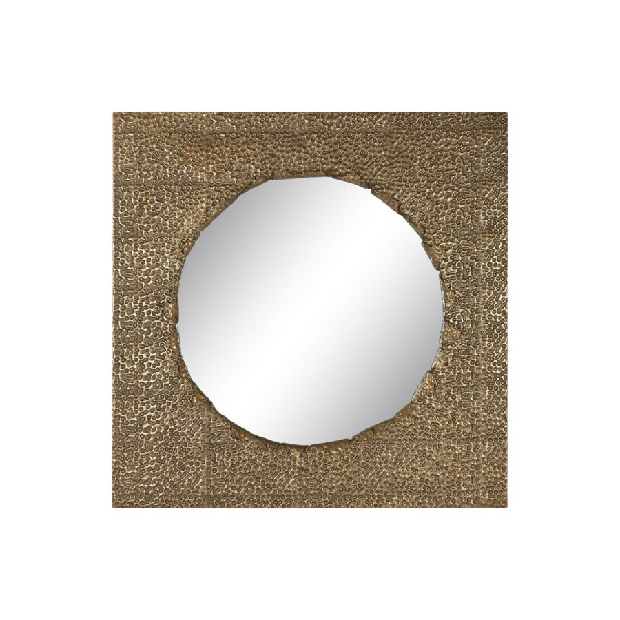 Vgspejl Home ESPRIT Gylden 80 x 6 x 80 cm #1
