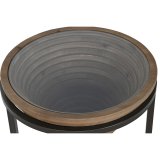 Sofabord Home ESPRIT Sort Natur Krystal Gran 46 x 46 x 55,5 cm #3