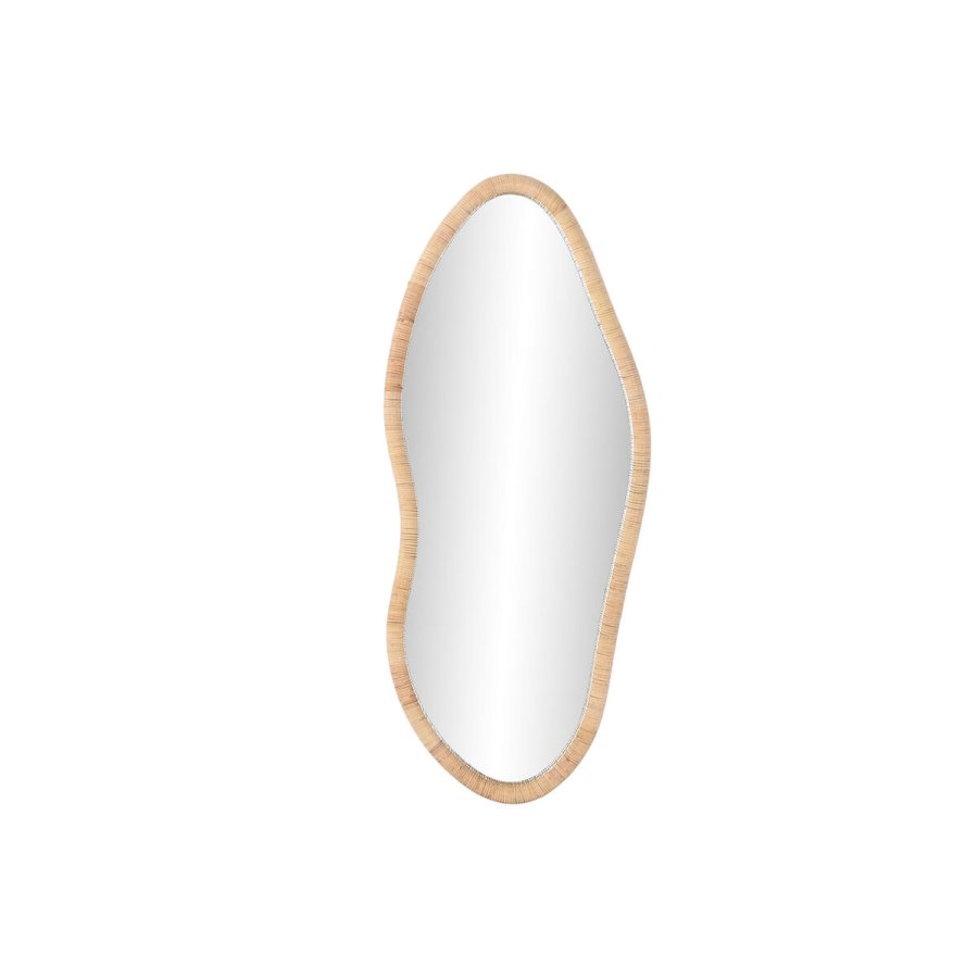 Vgspejl Home ESPRIT Natur Krystal Spanskrr Scandi 53 x 4 x 125 cm #1
