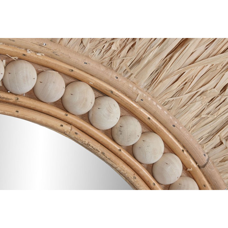 Vgspejl Home ESPRIT Natur Tropisk 80 x 4 x 80 cm #9