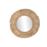Vgspejl Home ESPRIT Natur Tropisk 80 x 4 x 80 cm #1
