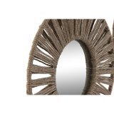 St med Spejle Home ESPRIT Natur Tropisk 20 x 1 x 20 cm (3 Dele) #5