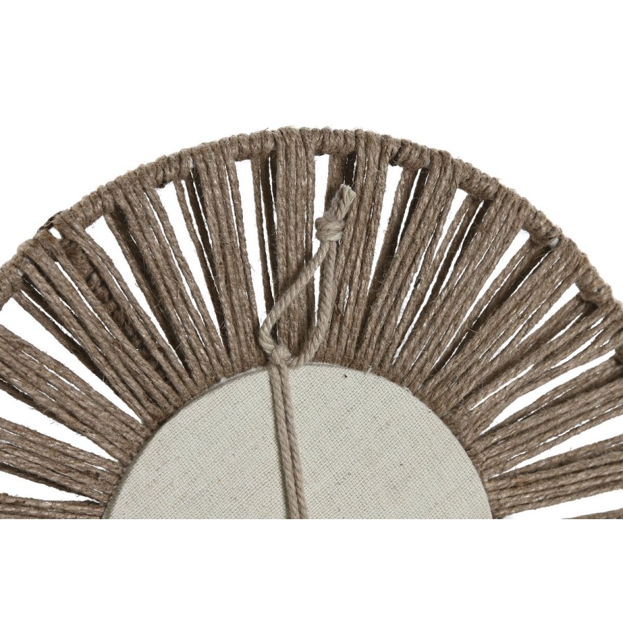 St med Spejle Home ESPRIT Natur Tropisk 20 x 1 x 20 cm (3 Dele) #9