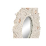 St med Spejle Home ESPRIT Hvid Boho 20 x 1 x 20 cm (3 Dele) #5