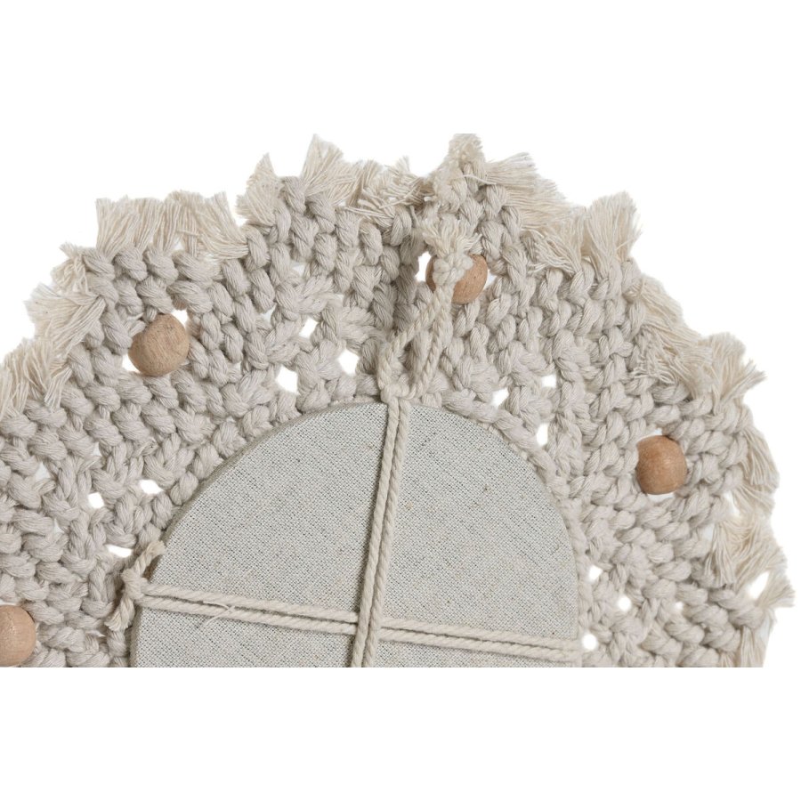 St med Spejle Home ESPRIT Hvid Boho 20 x 1 x 20 cm (3 Dele) #9