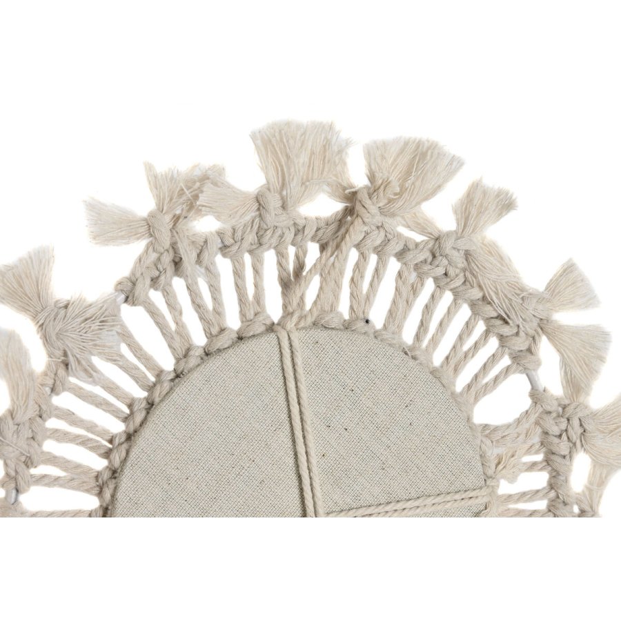 St med Spejle Home ESPRIT Hvid Boho 20 x 1 x 20 cm (3 Dele) #9