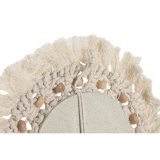 Vgspejl Home ESPRIT Hvid Boho 20 x 1 x 20 cm (3 Dele) #9