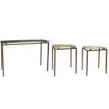 Konsol Home ESPRIT Gr� Metal Aluminium 109,5 x 37,5 x 80 cm (3 Dele) #7