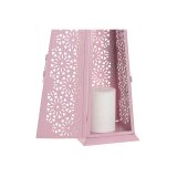 Laantarn Home ESPRIT Hvid Grn Pink Metal Aluminium Shabby Chic 13 x 13 x 43 cm (4 enheder) #3