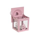 Lanterne st Home ESPRIT Hvid Grn Pink Krystal Jern Shabby Chic 7 x 7 x 10 cm (3 Dele) (4 enheder) #3