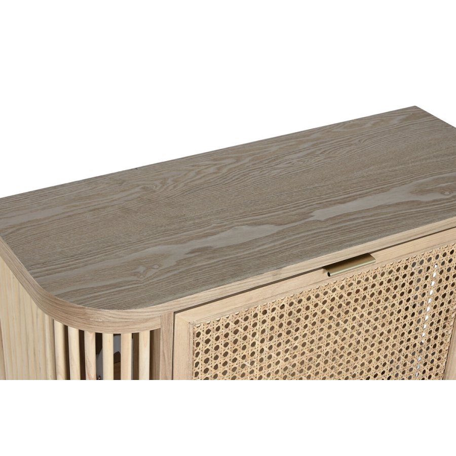 Skostativ Home ESPRIT Gylden Natur Spanskrr Gran Tropisk 70 x 29 x 115 cm #17