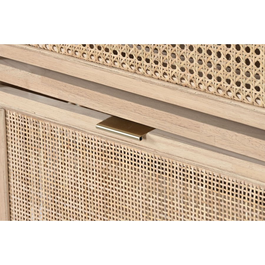 Skostativ Home ESPRIT Gylden Natur Spanskrr Gran Tropisk 70 x 29 x 115 cm #21