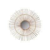 Vgspejl Home ESPRIT Natur Tropisk 120 x 2 x 120 cm #1