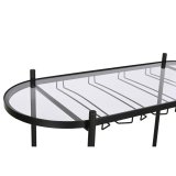 Flaskereol Home ESPRIT Sort Natur Metal Gran 90 x 36 x 150 cm #10