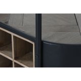 Flaskereol Home ESPRIT Sort Natur Metal Gran 90 x 36 x 150 cm #13