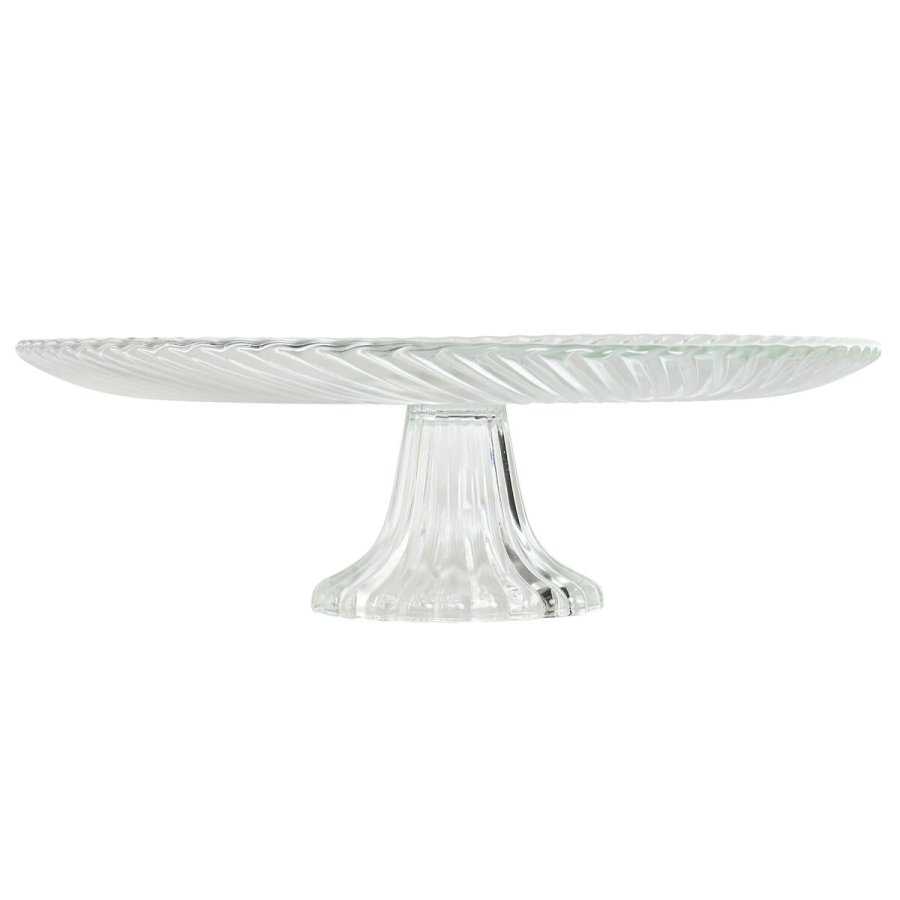 Flad Plade Home ESPRIT Gennemsigtig Krystal 31 x 31 x 9,5 cm #7