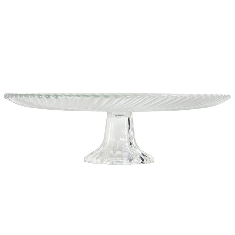 Flad Plade Home ESPRIT Gennemsigtig Krystal 26 x 26 x 8 cm #7