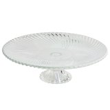Flad Plade Home ESPRIT Gennemsigtig Krystal 26 x 26 x 8 cm #1
