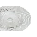Flad Plade Home ESPRIT Gennemsigtig Krystal 20,5 x 20,5 x 7,5 cm #4
