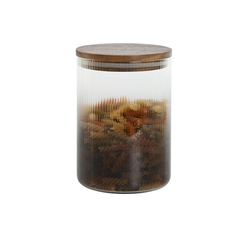 St med 3 Dser Home ESPRIT Gr Natur Akacie Borosilikatglas 900 ml 1,5 L 1,2 L 3 Dele #10