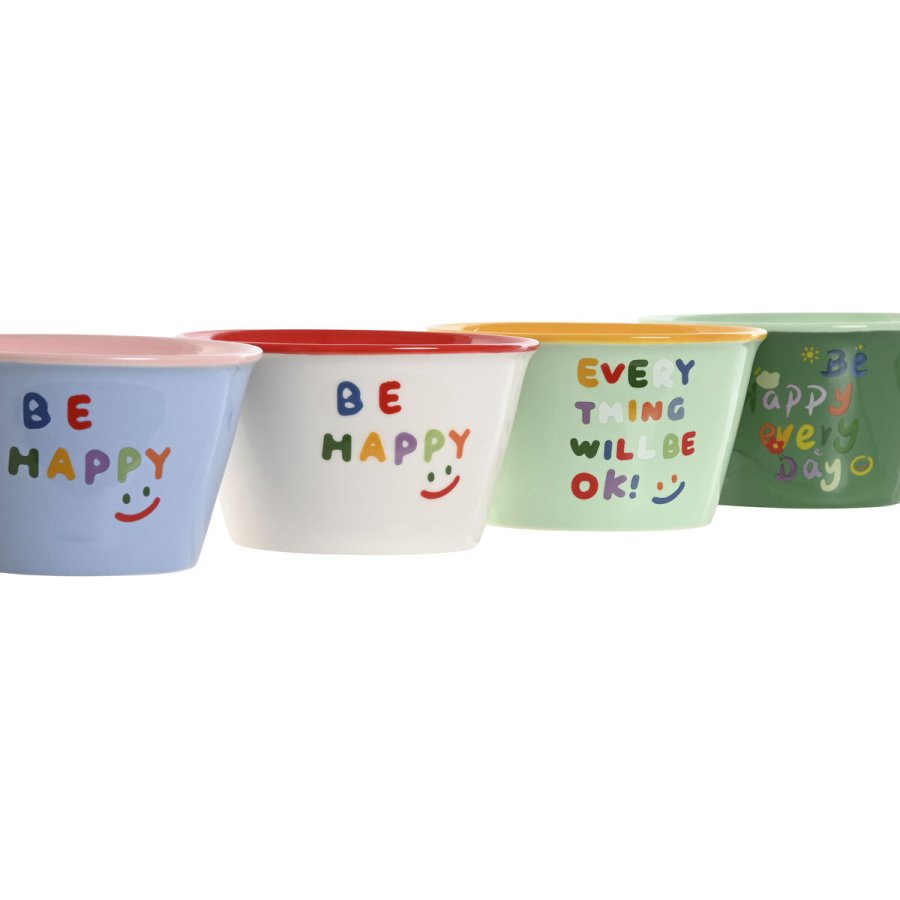 Skl Home ESPRIT Multifarvet Shabby Chic 480 ml 13,2 x 13,2 x 7,5 cm (4 enheder) #1