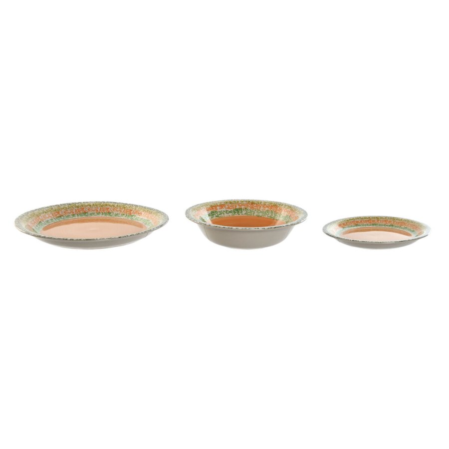 Spisestel Home ESPRIT Orange Stentj 27 x 27 x 2 cm 18 Dele #10