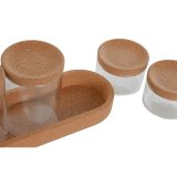 St med Dser Home ESPRIT Gennemsigtig Natur Kork Borosilikatglas #4
