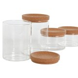 St med Dser Home ESPRIT Gennemsigtig Natur Kork Borosilikatglas #7