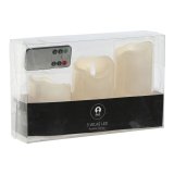 Stearinlys LED Home ESPRIT Beige 25 x 10 x 20 cm #4