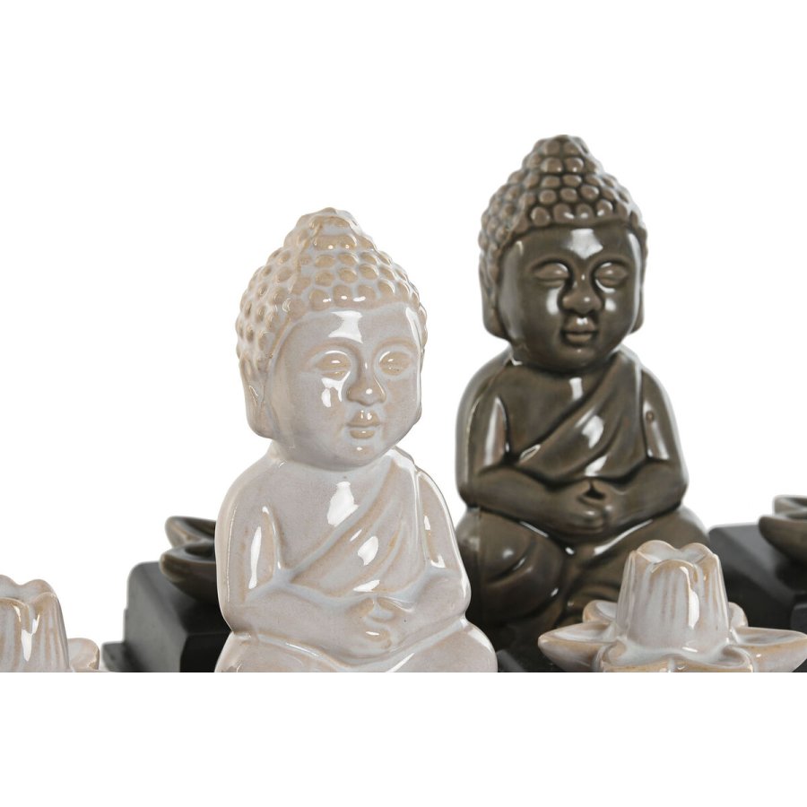 Brnder Home ESPRIT Keramik Tr MDF Buddha 24 x 8 x 14 cm (2 enheder) #13