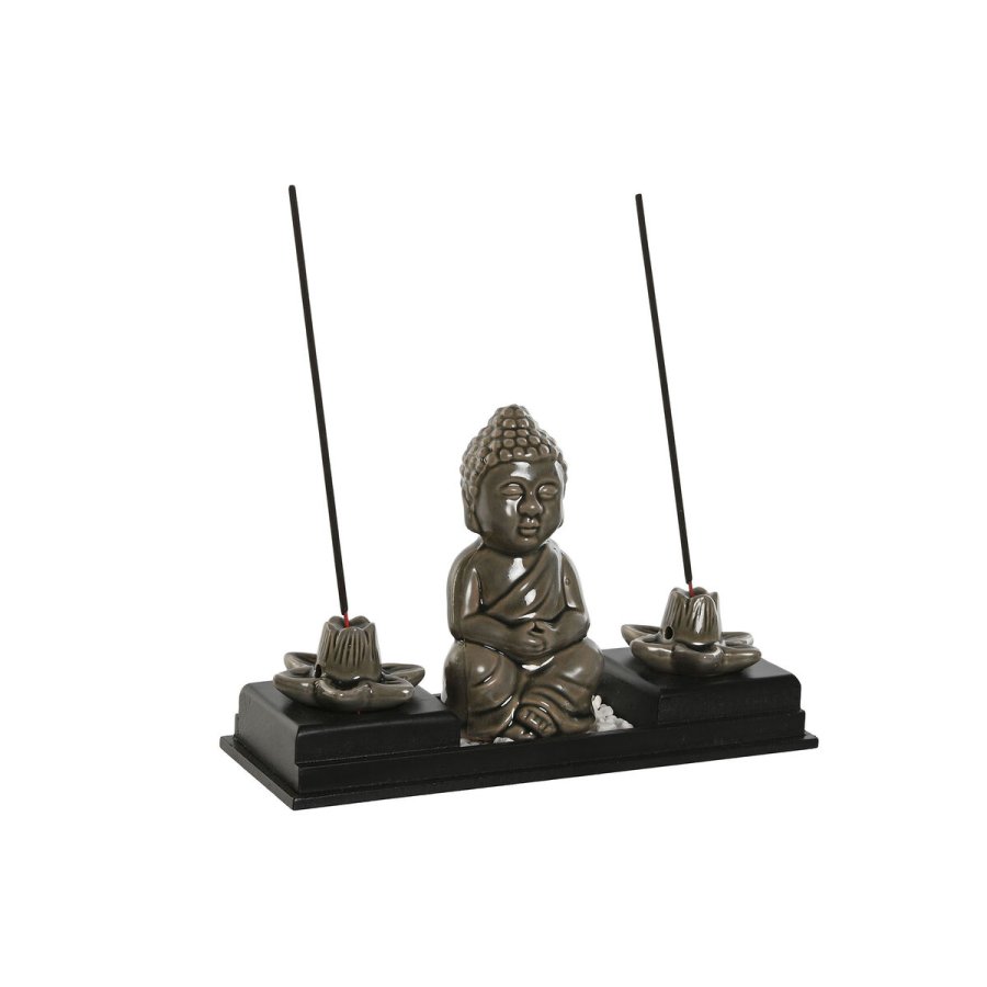Brnder Home ESPRIT Keramik Tr MDF Buddha 24 x 8 x 14 cm (2 enheder) #9