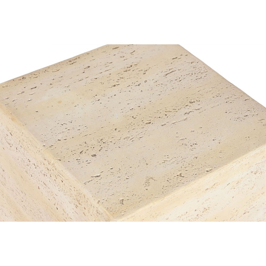 Lille serveringsbord Home ESPRIT Beige Magnesium 40 x 40 x 40 cm #2