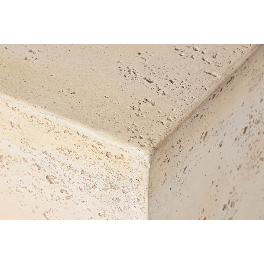 Lille serveringsbord Home ESPRIT Beige Magnesium 40 x 40 x 40 cm #3
