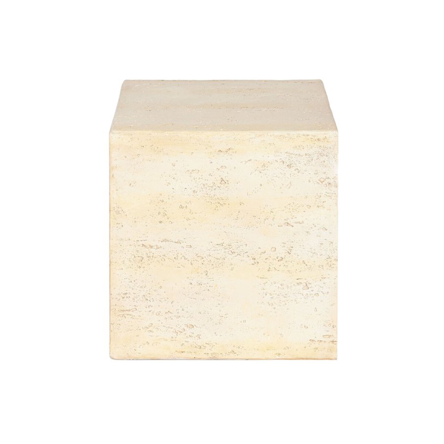 Lille serveringsbord Home ESPRIT Beige Magnesium 40 x 40 x 40 cm #4