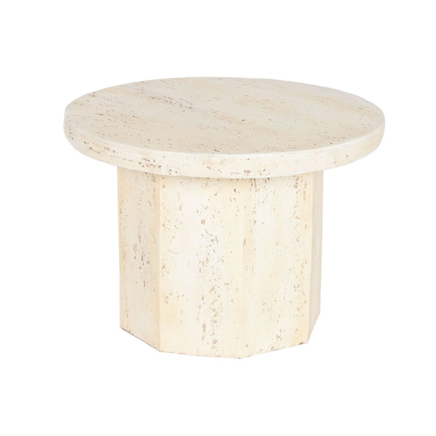 Lille serveringsbord Home ESPRIT Beige Magnesium 60 x 60 x 41,9 cm #1