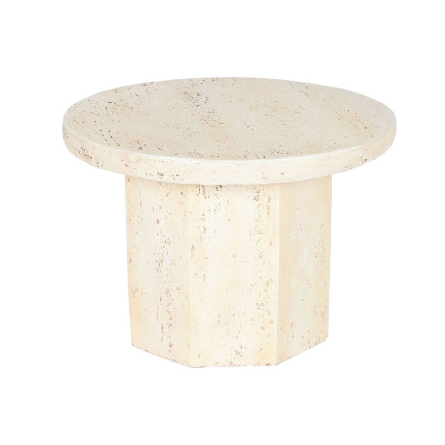Lille serveringsbord Home ESPRIT Beige Magnesium 60 x 60 x 41,9 cm #4