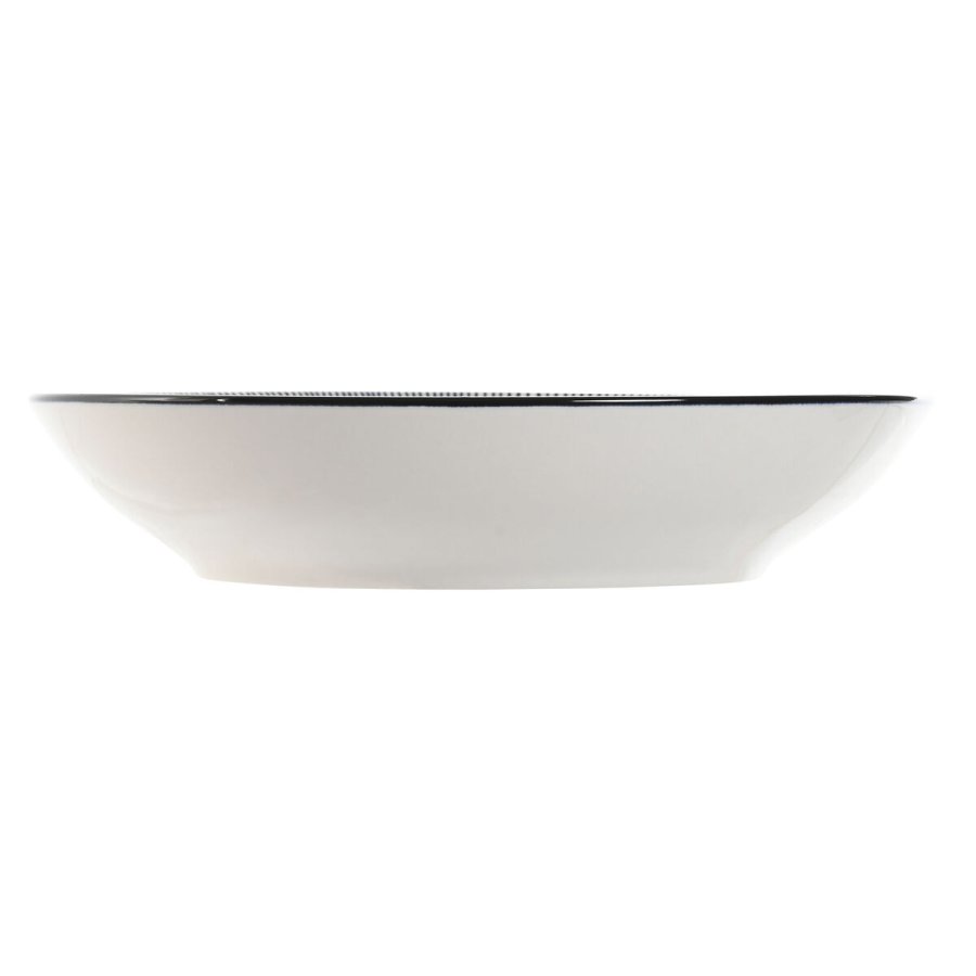 plade Home ESPRIT Bl Hvid Porceln 20 x 20 x 4 cm #7
