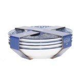 plade Home ESPRIT Bl Hvid Porceln 20 x 20 x 4 cm #10
