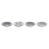 plade Home ESPRIT Bl Hvid Porceln 20 x 20 x 4 cm #13