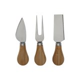 Skrebrt Home ESPRIT Natur Bambus Rustfrit stl 41 x 18,3 x 2 cm (4 Dele) #10