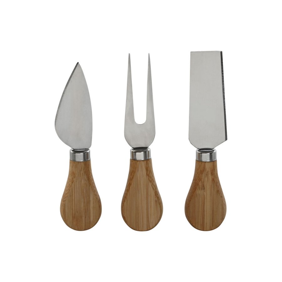 Skrebrt Home ESPRIT Natur Bambus Rustfrit stl 41 x 18,3 x 2 cm (4 Dele) #10