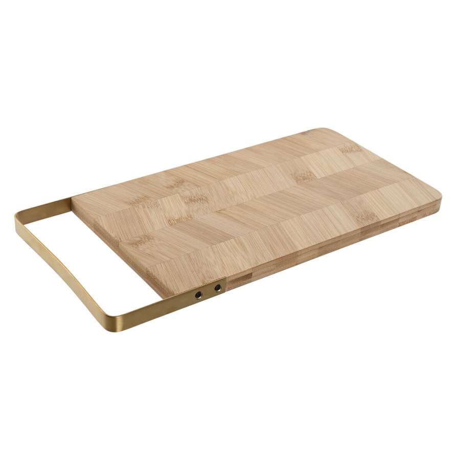 Skrebrt Home ESPRIT Gylden Natur Metal Bambus 35,5 x 17,5 x 1,5 cm #1