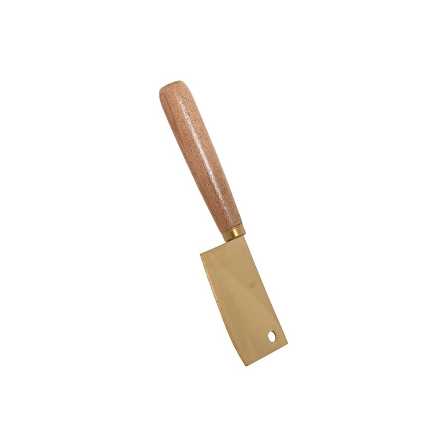 Osteknivene Home ESPRIT Gylden Natur Rustfrit stl Akacie 2 enheder (3 Dele) #7