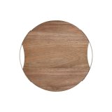 Skrebrt Home ESPRIT Gylden Natur Metal Akacie 32,3 x 31,3 x 1,4 cm #10