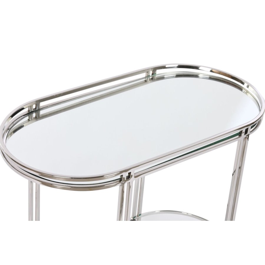 Sofabord Home ESPRIT Slvfarvet Stl Spejl 70 x 35 x 63 cm #2
