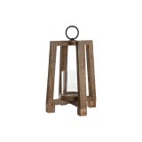 Lyseholder Home ESPRIT Brun Natur Krystal Mangotr 25 x 25 x 35 cm #1