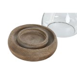 Lyseholder Home ESPRIT Brun Natur Krystal Mangotr 30 x 30 x 40 cm (2 enheder) #3